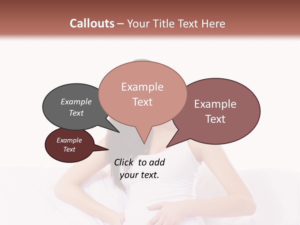 Feminine Parenthood Smile PowerPoint Template