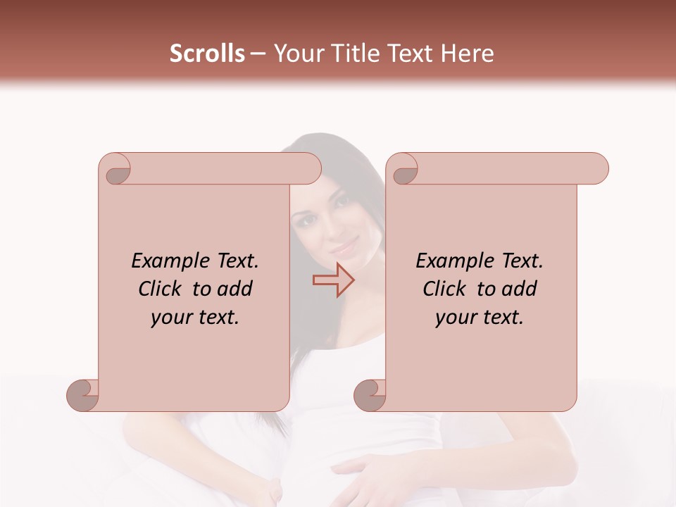Feminine Parenthood Smile PowerPoint Template