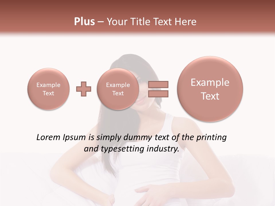 Feminine Parenthood Smile PowerPoint Template