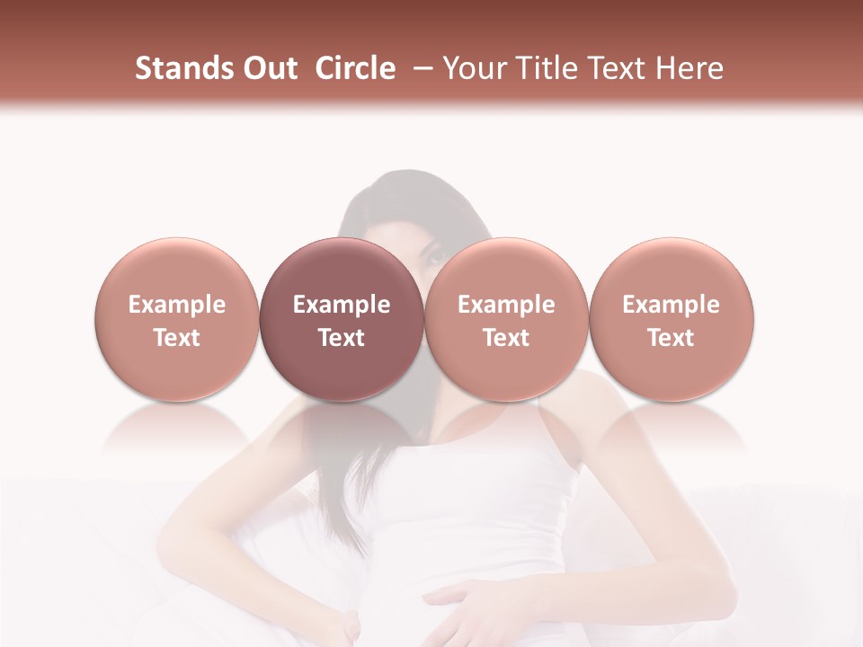 Feminine Parenthood Smile PowerPoint Template