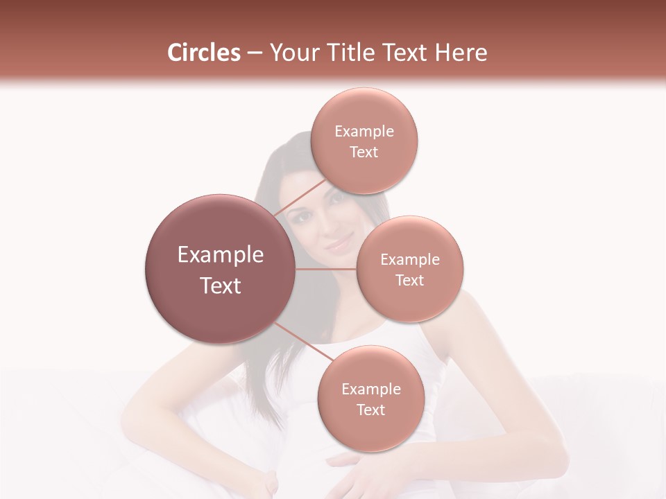 Feminine Parenthood Smile PowerPoint Template