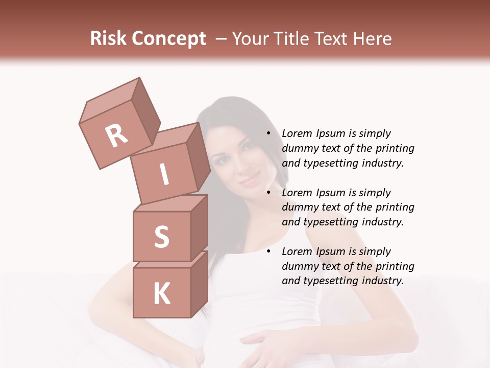 Feminine Parenthood Smile PowerPoint Template