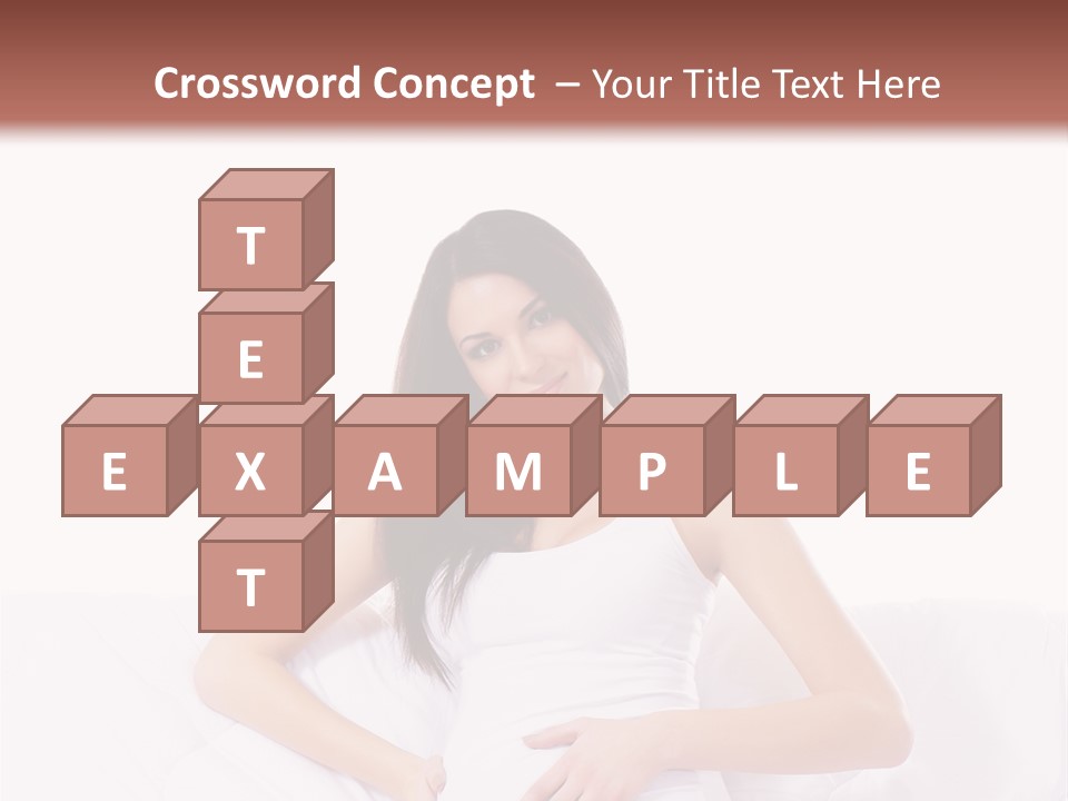 Feminine Parenthood Smile PowerPoint Template