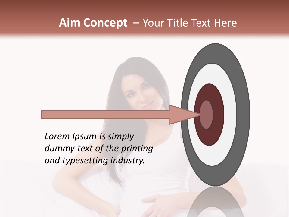 Feminine Parenthood Smile PowerPoint Template