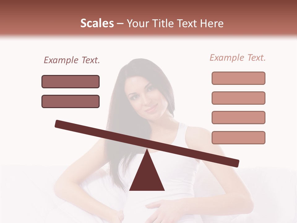 Feminine Parenthood Smile PowerPoint Template