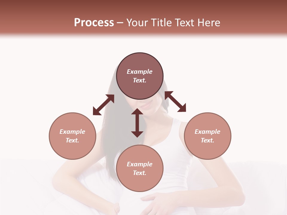 Feminine Parenthood Smile PowerPoint Template