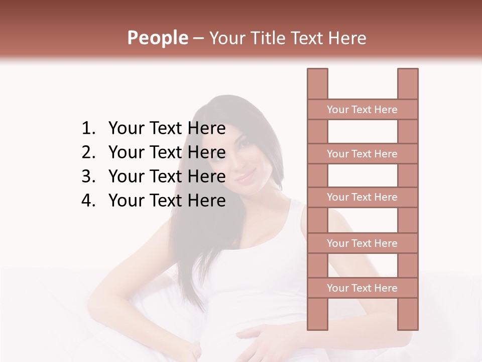 Feminine Parenthood Smile PowerPoint Template