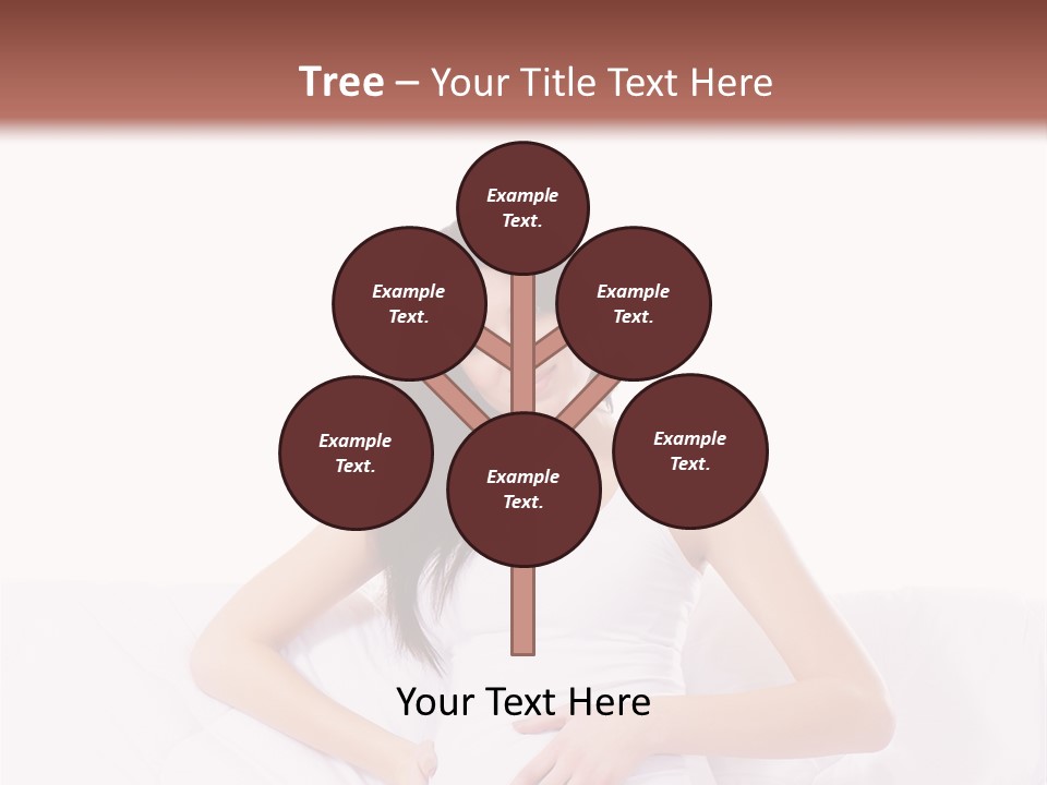 Feminine Parenthood Smile PowerPoint Template