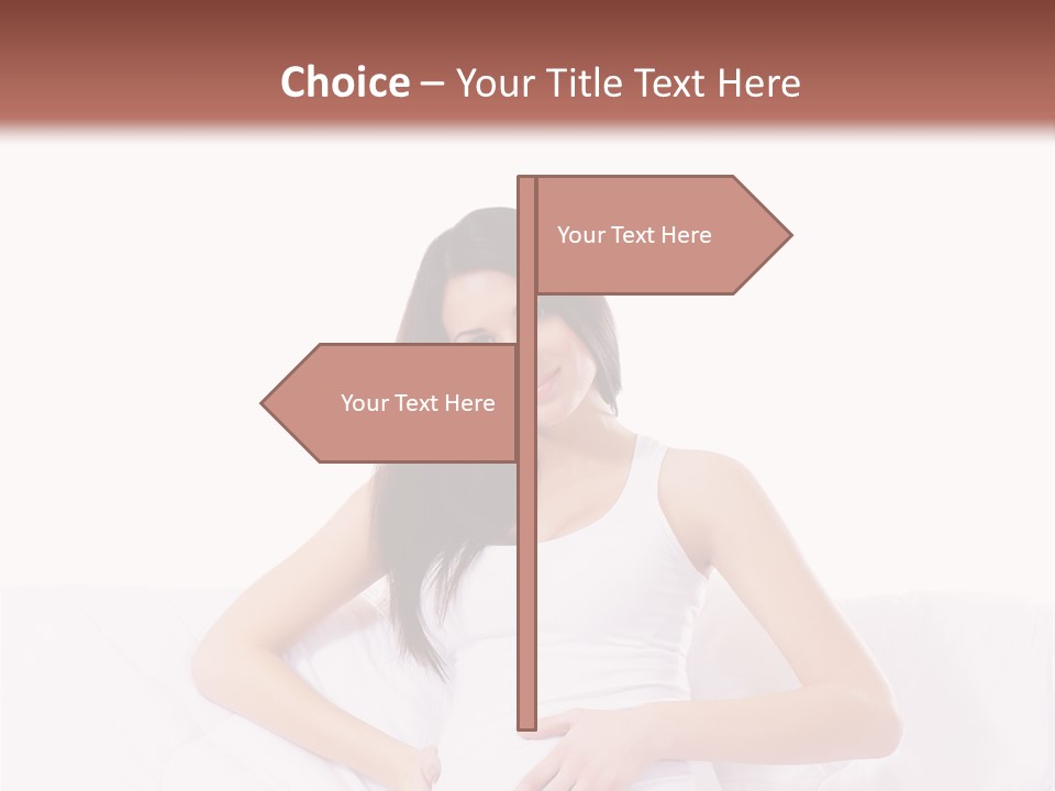Feminine Parenthood Smile PowerPoint Template
