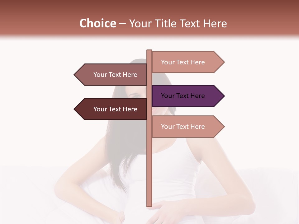 Feminine Parenthood Smile PowerPoint Template