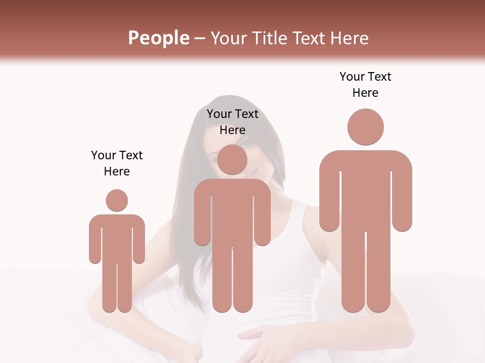 Feminine Parenthood Smile PowerPoint Template