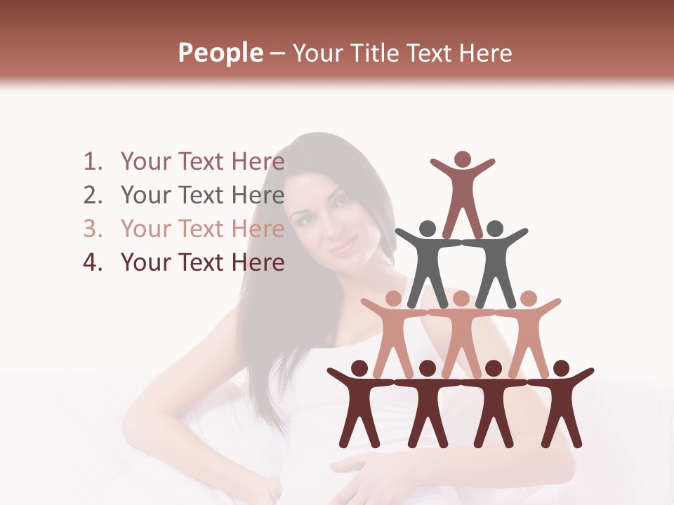 Feminine Parenthood Smile PowerPoint Template