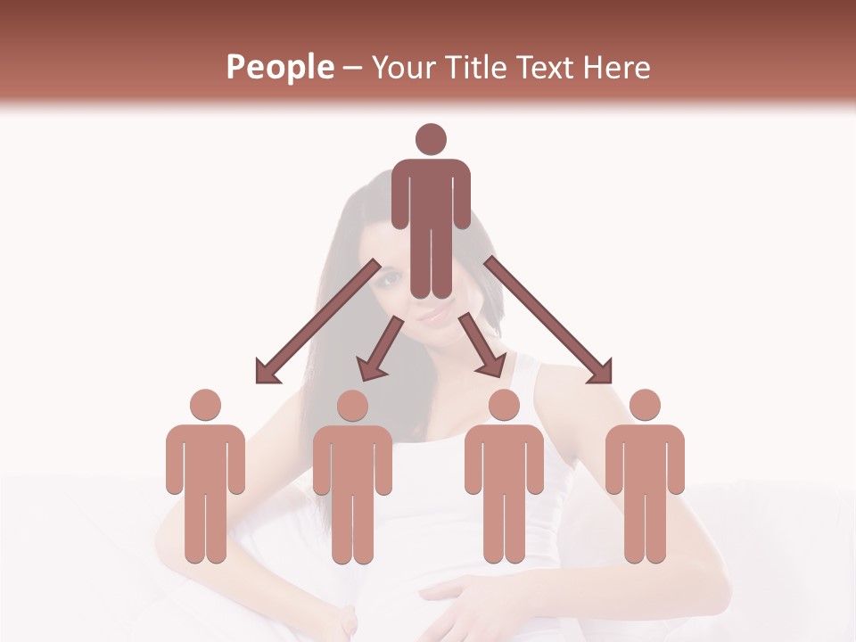 Feminine Parenthood Smile PowerPoint Template