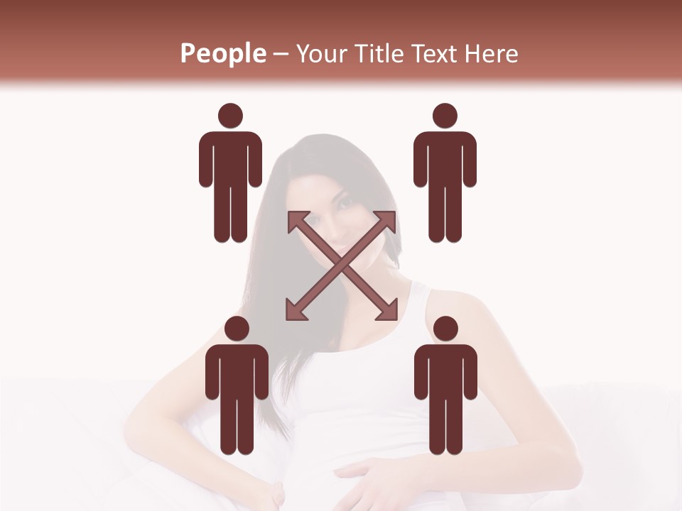 Feminine Parenthood Smile PowerPoint Template