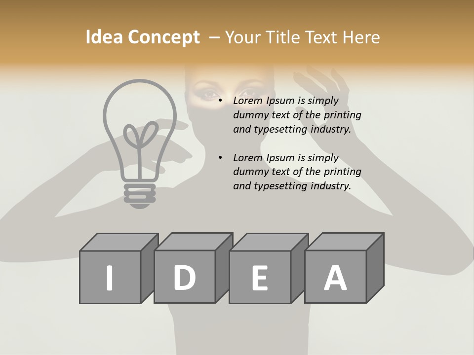 Gorgeous Shape Head PowerPoint Template