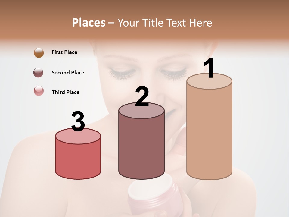 Eyes Cheek Girl PowerPoint Template