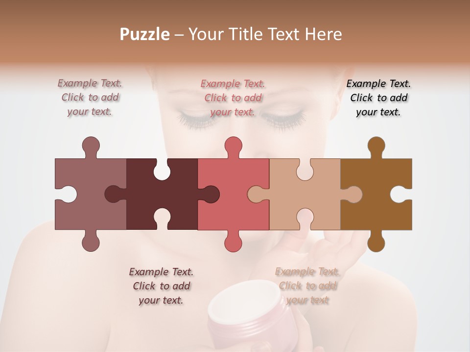 Eyes Cheek Girl PowerPoint Template