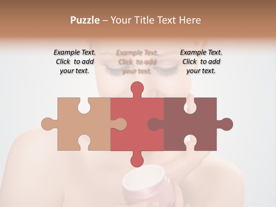 Eyes Cheek Girl PowerPoint Template