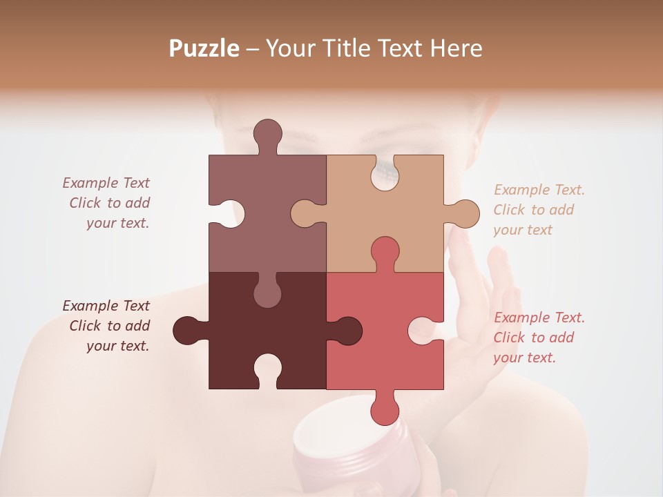 Eyes Cheek Girl PowerPoint Template