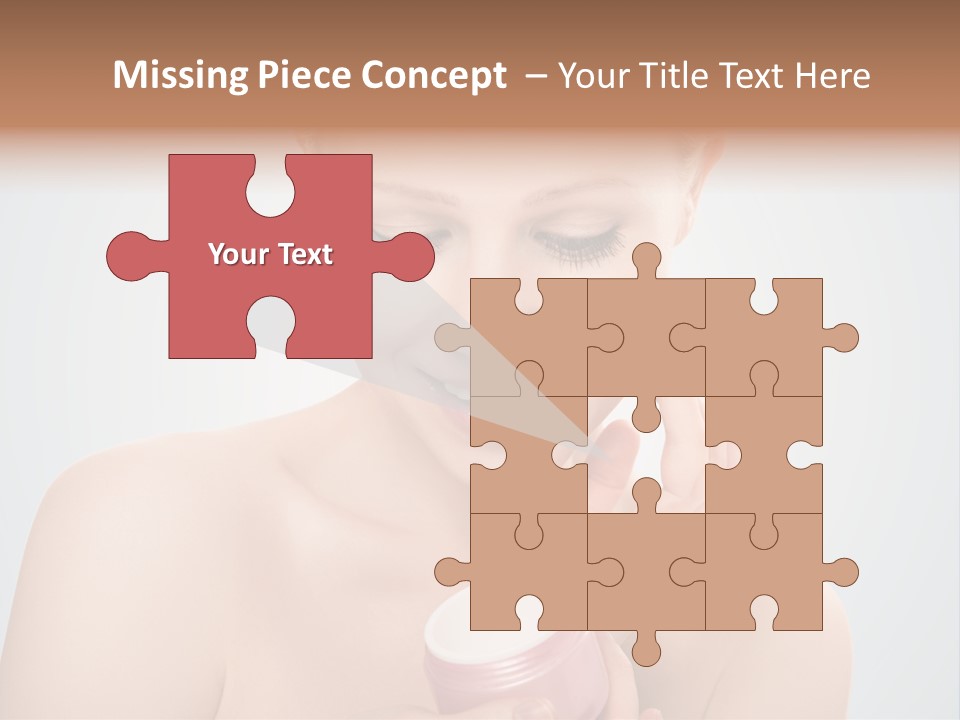 Eyes Cheek Girl PowerPoint Template