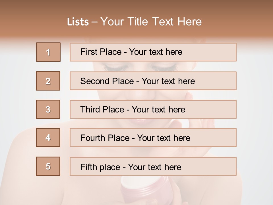 Eyes Cheek Girl PowerPoint Template