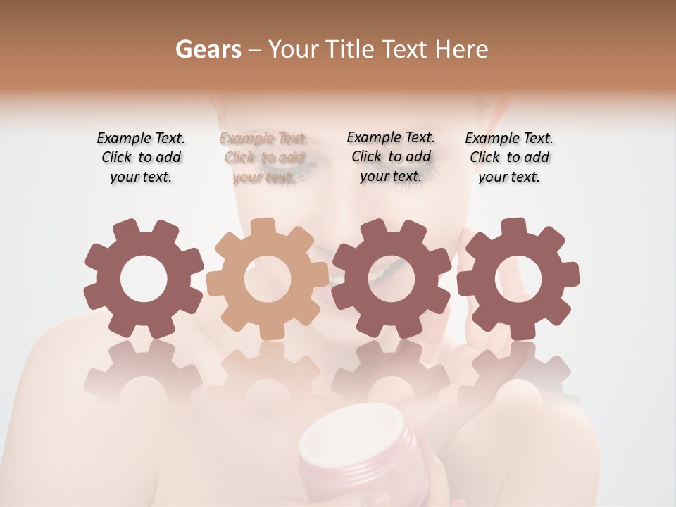 Eyes Cheek Girl PowerPoint Template