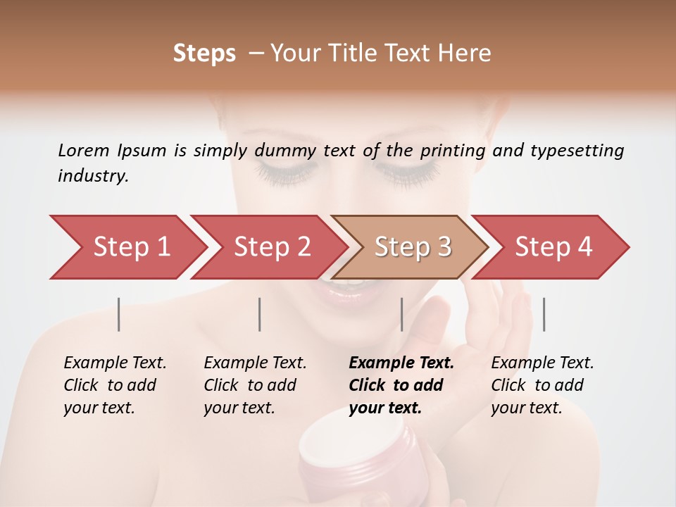 Eyes Cheek Girl PowerPoint Template