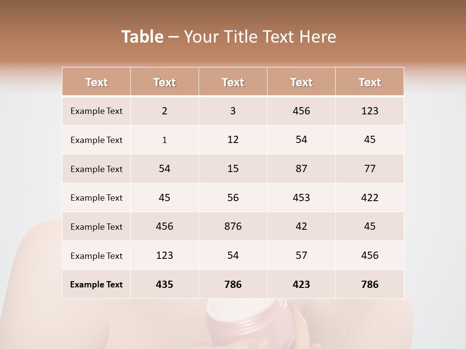 Eyes Cheek Girl PowerPoint Template