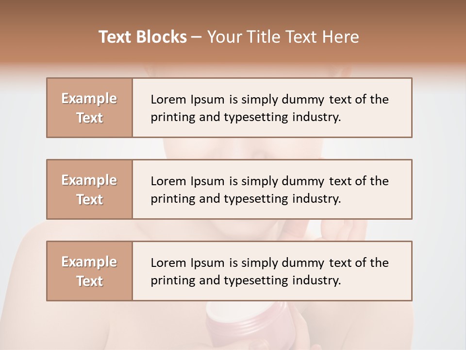 Eyes Cheek Girl PowerPoint Template