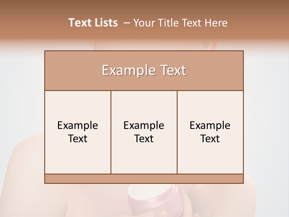 Eyes Cheek Girl PowerPoint Template