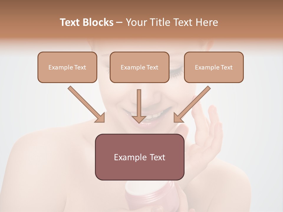 Eyes Cheek Girl PowerPoint Template