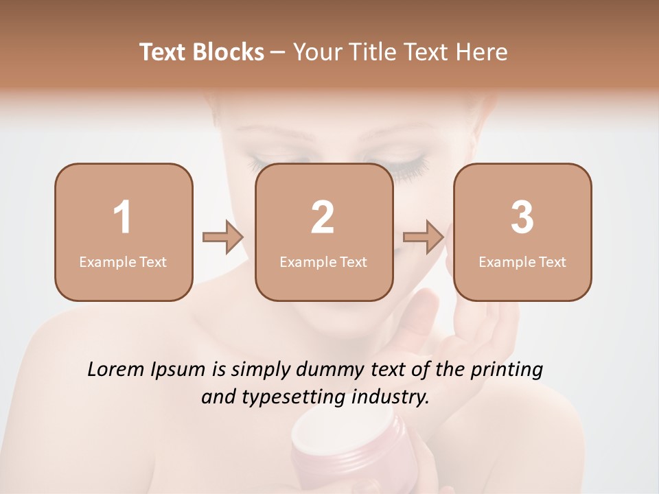 Eyes Cheek Girl PowerPoint Template