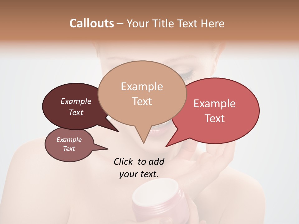 Eyes Cheek Girl PowerPoint Template