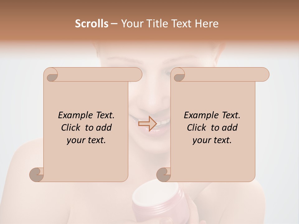 Eyes Cheek Girl PowerPoint Template