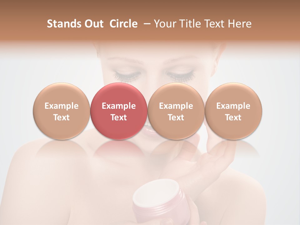 Eyes Cheek Girl PowerPoint Template