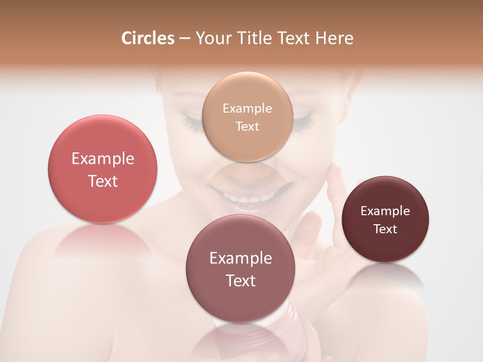 Eyes Cheek Girl PowerPoint Template