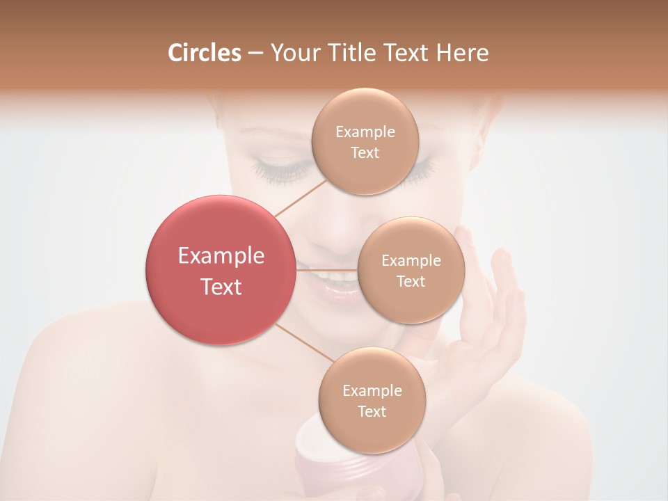 Eyes Cheek Girl PowerPoint Template