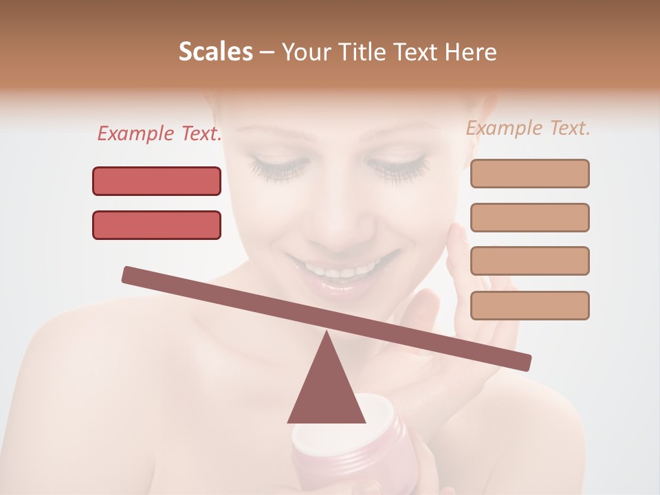 Eyes Cheek Girl PowerPoint Template