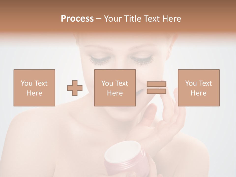 Eyes Cheek Girl PowerPoint Template