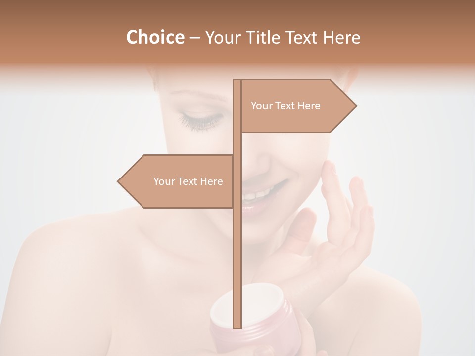 Eyes Cheek Girl PowerPoint Template