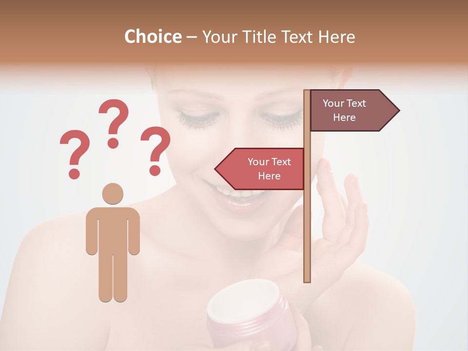 Eyes Cheek Girl PowerPoint Template