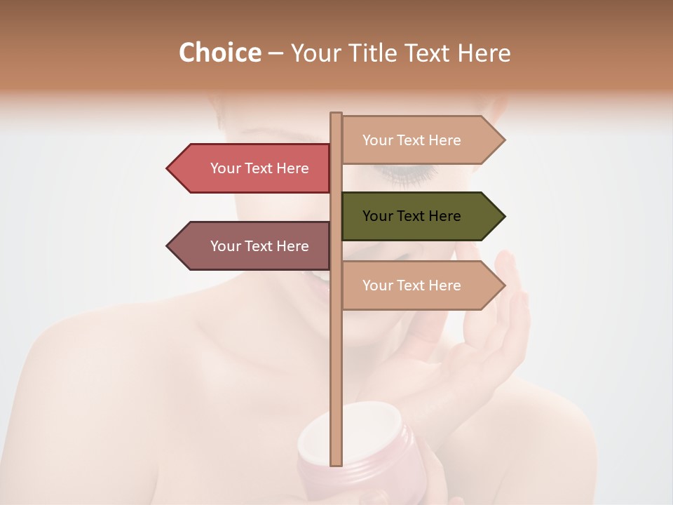 Eyes Cheek Girl PowerPoint Template