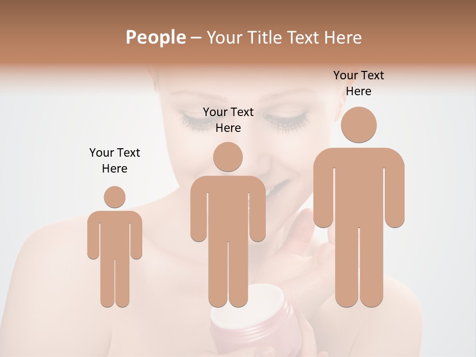 Eyes Cheek Girl PowerPoint Template