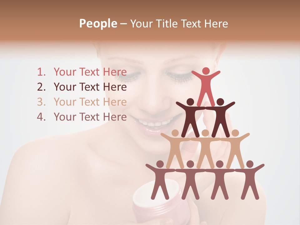 Eyes Cheek Girl PowerPoint Template