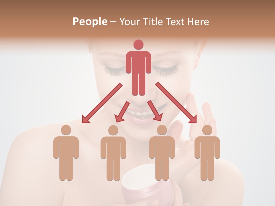 Eyes Cheek Girl PowerPoint Template