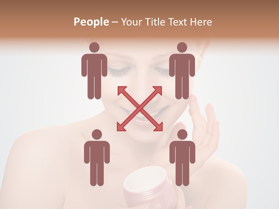 Eyes Cheek Girl PowerPoint Template