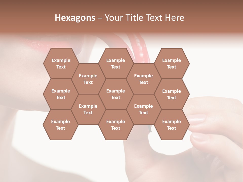 Pepperoni Caucasian Woman PowerPoint Template