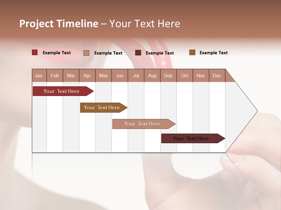 Pepperoni Caucasian Woman PowerPoint Template