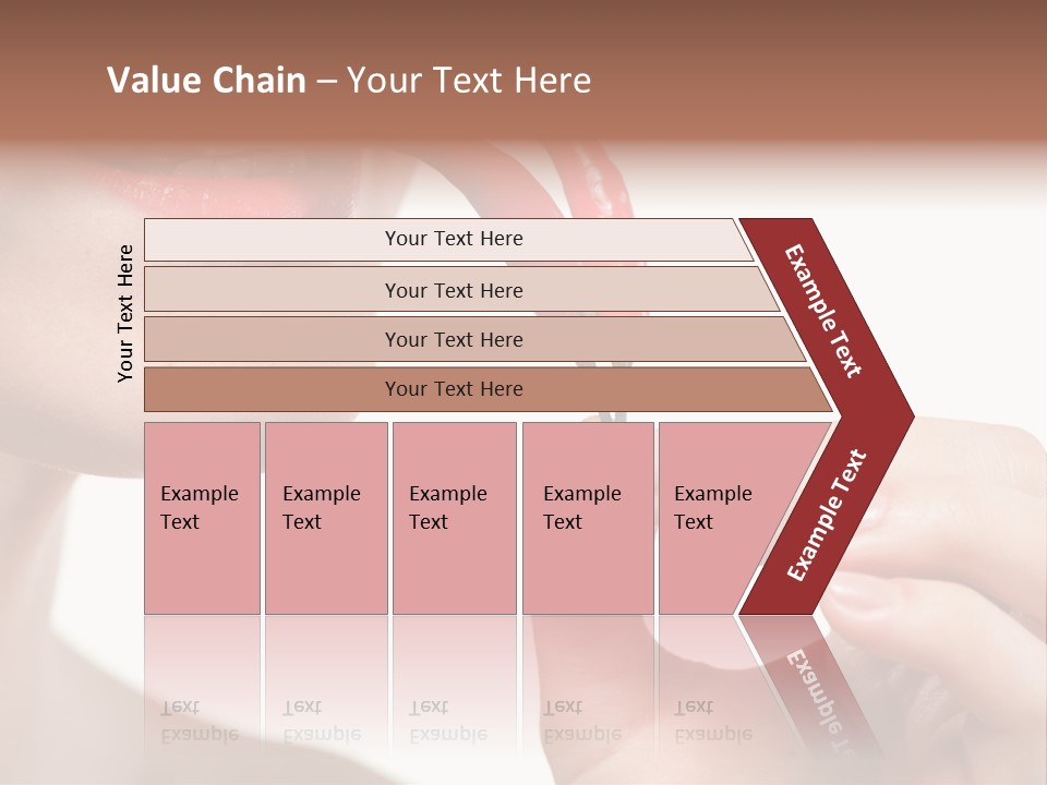 Pepperoni Caucasian Woman PowerPoint Template