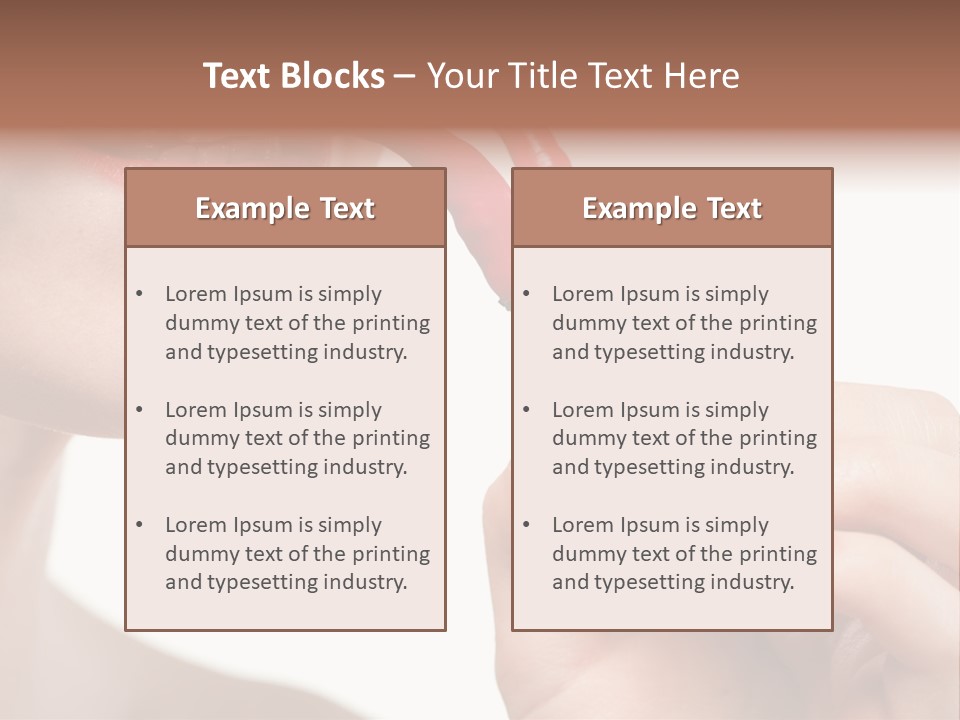 Pepperoni Caucasian Woman PowerPoint Template